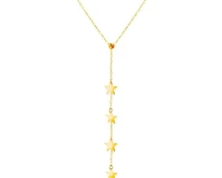 Złoty naszyjnik, ankier - gwiazdy