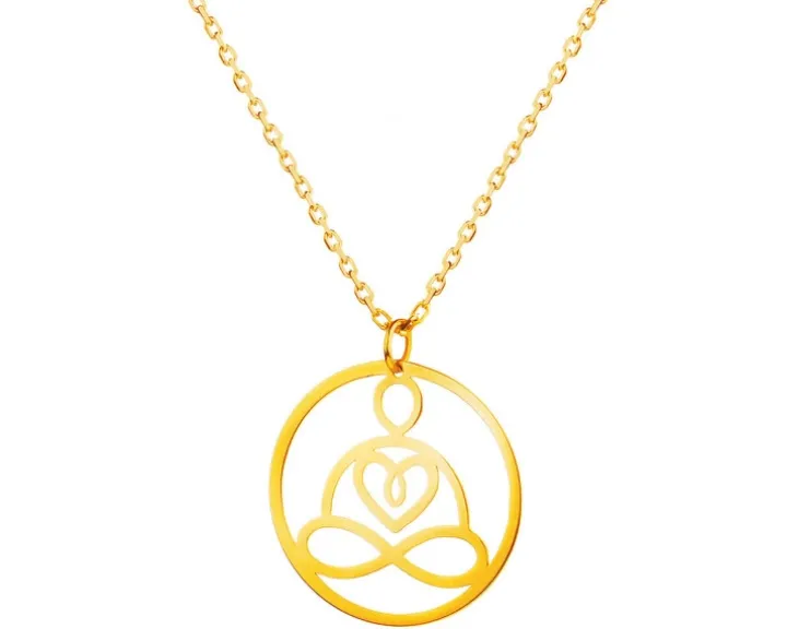 Złoty naszyjnik, ankier - joga