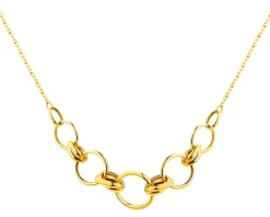 Złoty naszyjnik, ankier - koła