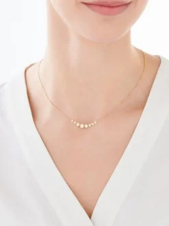 Złoty naszyjnik, ankier - koła