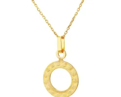 Złoty naszyjnik, ankier - koło