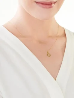 Złoty naszyjnik, ankier - koło