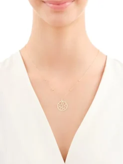 Złoty naszyjnik, ankier - koło