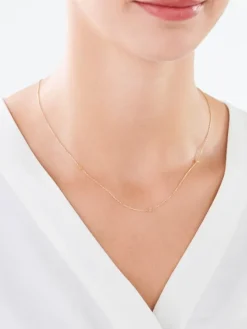 Złoty naszyjnik, ankier - koła