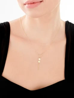 Złoty naszyjnik, ankier - koła