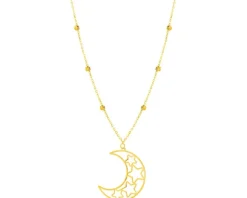 Złoty naszyjnik, ankier - Księżyc