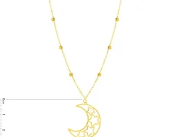 Złoty naszyjnik, ankier - Księżyc