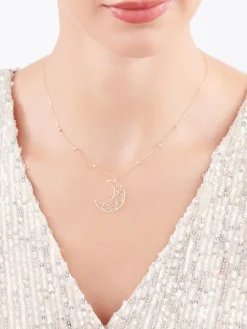 Złoty naszyjnik, ankier - Księżyc