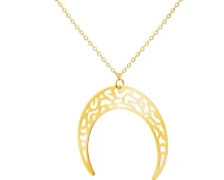 Złoty naszyjnik, ankier - Księżyc