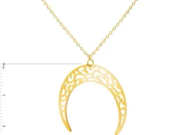 Złoty naszyjnik, ankier - Księżyc