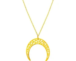 Złoty naszyjnik, ankier - Księżyc