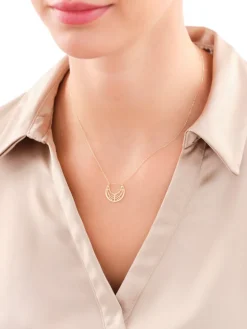 Złoty naszyjnik, ankier - Księżyc