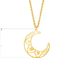 Złoty naszyjnik, ankier - Księżyc