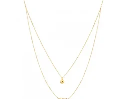 Złoty naszyjnik, ankier - kulka, nieskończoność