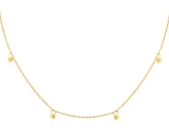 Złoty naszyjnik, ankier - kulki