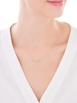 Złoty naszyjnik, ankier - kulki, nieskończoność