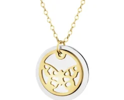 Złoty naszyjnik, ankier - motyl