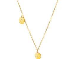 Złoty naszyjnik, ankier - nieskończonosć, serce