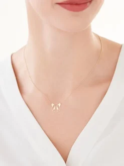 Złoty naszyjnik, ankier - niedźwiedź