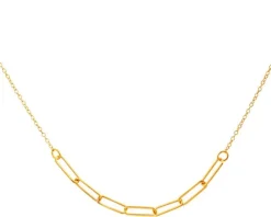 Złoty naszyjnik, ankier - paper clip