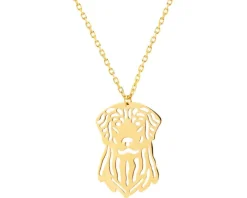 Złoty naszyjnik, ankier - piesek