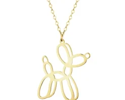 Złoty naszyjnik, ankier - piesek