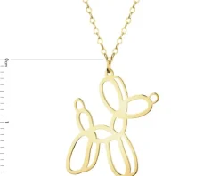 Złoty naszyjnik, ankier - piesek