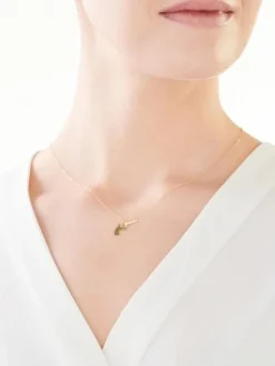 Złoty naszyjnik, ankier - pistolet