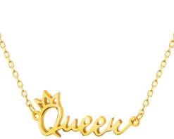 Złoty naszyjnik, ankier - Queen