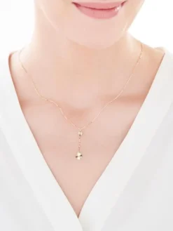 Złoty naszyjnik, ankier - rozety