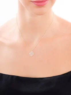 Złoty naszyjnik, ankier - rozeta