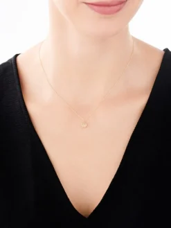 Złoty naszyjnik, ankier - serca