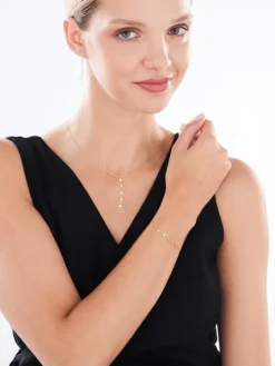 Złoty naszyjnik, ankier - wachlarze