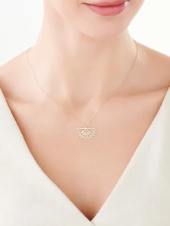 Złoty naszyjnik, ankier  - wachlarz