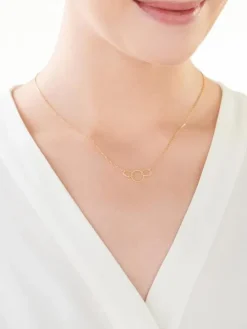 Złoty naszyjnik, ankier- koła