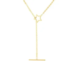 Złoty naszyjnik, blaszka - gwiazda