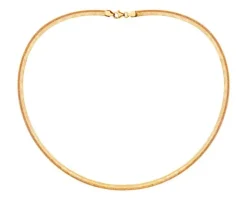 Złoty naszyjnik elastyczny z zapięciem