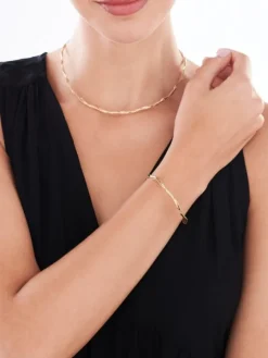 Złoty naszyjnik elastyczny