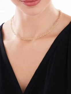 Złoty naszyjnik elastyczny