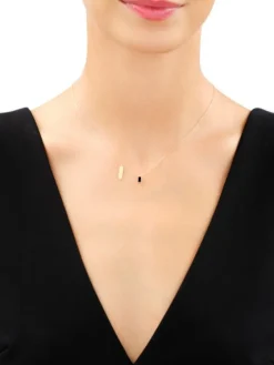 Złoty naszyjnik, kamień nano