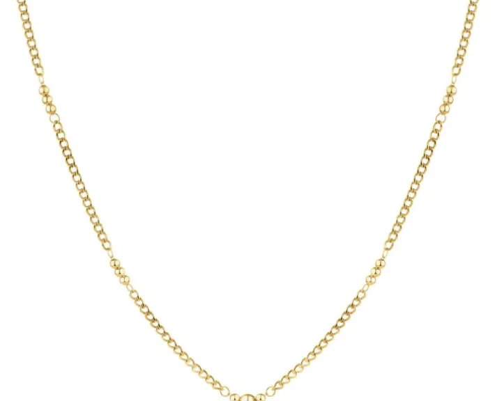 Złoty naszyjnik, pancerka - kulki