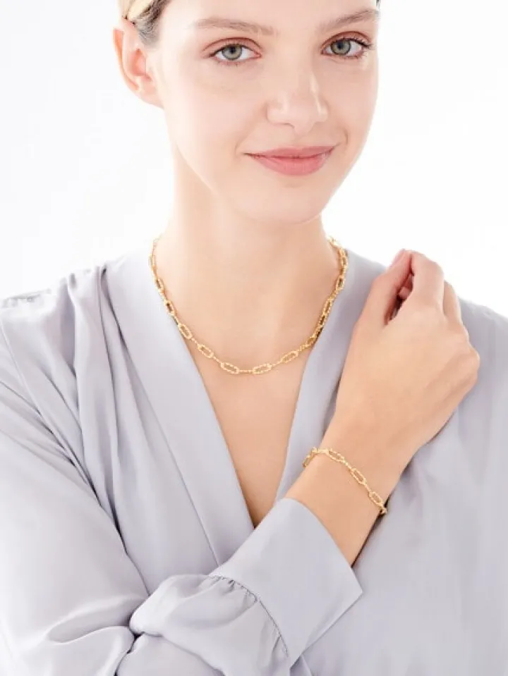 Złoty naszyjnik, paper clip