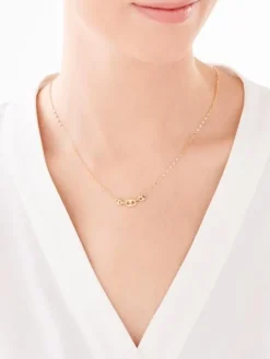 Złoty naszyjnik, skręcone blaszki