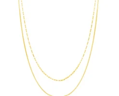 Złoty naszyjnik, skręcone blaszki, pancerka