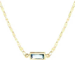 Złoty naszyjnik z cyrkonią