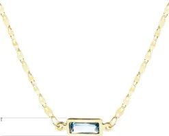 Złoty naszyjnik z cyrkonią