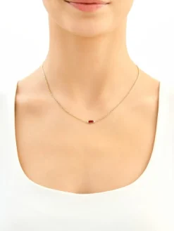 Złoty naszyjnik z cyrkonią