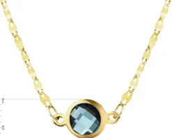 Złoty naszyjnik z cyrkonią