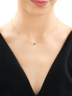 Złoty naszyjnik z cyrkonią