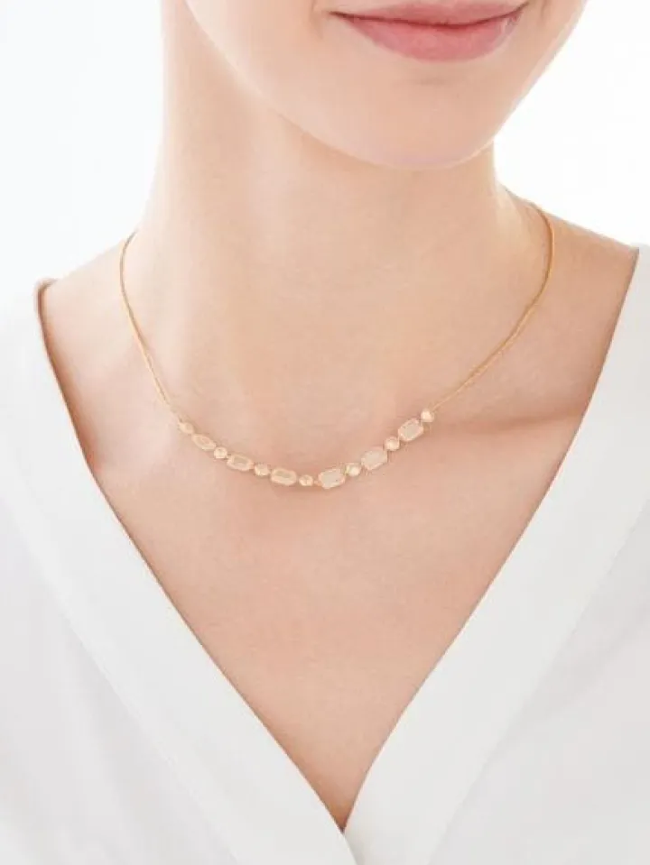 Złoty naszyjnik z cyrkoniami